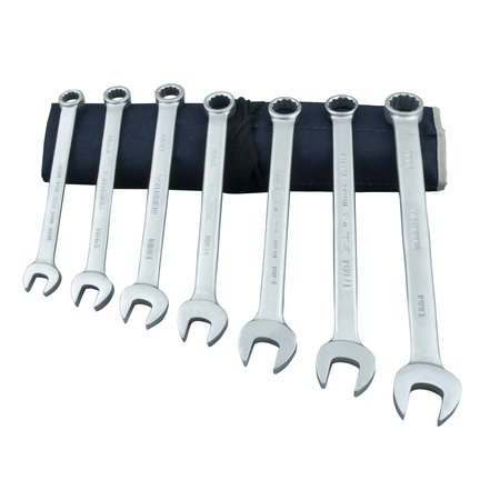 MARTIN TOOLS SPROCKET & GEAR WRENCH SET COMB 7PC METRIC CHROME MTC7KM